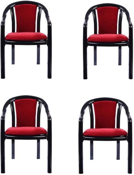Supreme ORNET BLACK/RED SET OF 4 CHAIR FULLY COMFORT nd weight bearing capacity 200 kg outdoor chair Plastic Outdoor Chair