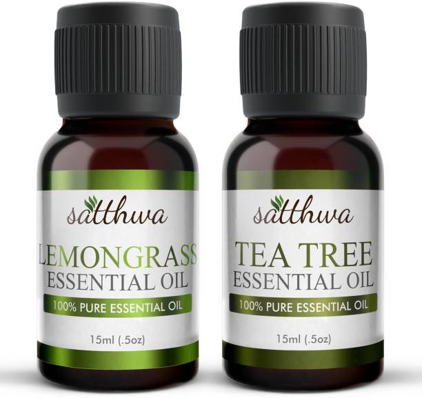 Satthwa Lemongrass Oil & Tea Tree Oil Combo