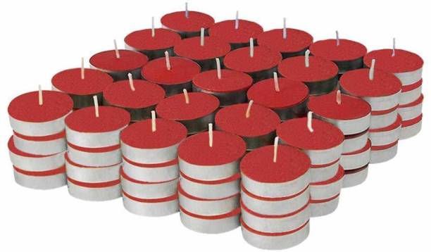 Mlight Pack of 50 Unscented Tealight Candles, Daily Use, MultiPurpose, Birthday, Festive, HomeDecor Candle (White, Pack of 50) Candle