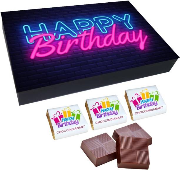 CHOCOINDIANART Very Special, Happy BirthDay, 12 Chocolate GiftS Box, Truffles
