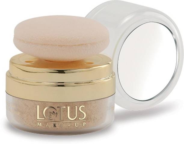 LOTUS MAKE - UP Naturalblend Translucent Loose Powder with Auto-Puff SPF-15 (Sunset Beach -820) Compact