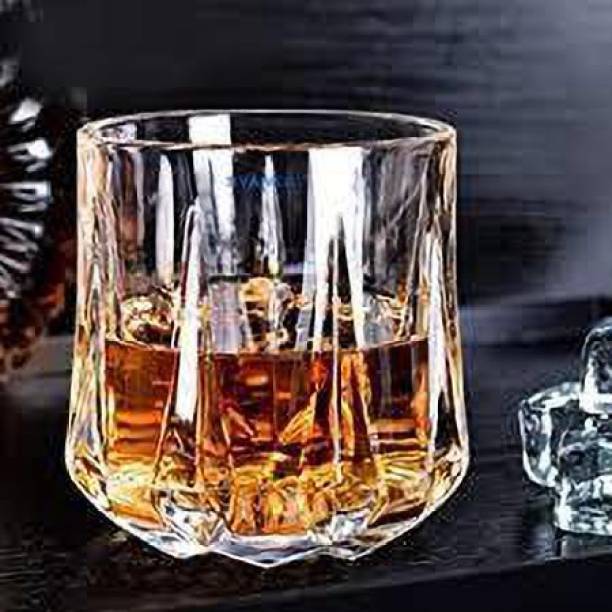 Nogaiya (Pack of 6) Crystal Whisky Glass Set | Premium Tumbler Glass - For Whiskey - Bourbon - Water - Beverage - Drinking Glasses - Lead Free Cristal Glass Set (300 ml, Glass) TUB 110 Glass Set Whisky Glass