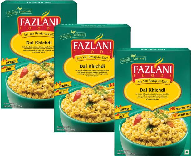 FAZLANI FOODS Ready to Eat Dal Khichdi (2 Pack-250gms Each) 750 g