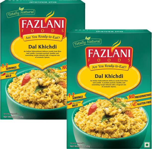 FAZLANI FOODS Ready to Eat Dal Khichdi (2 Pack-250gms Each) 500 g