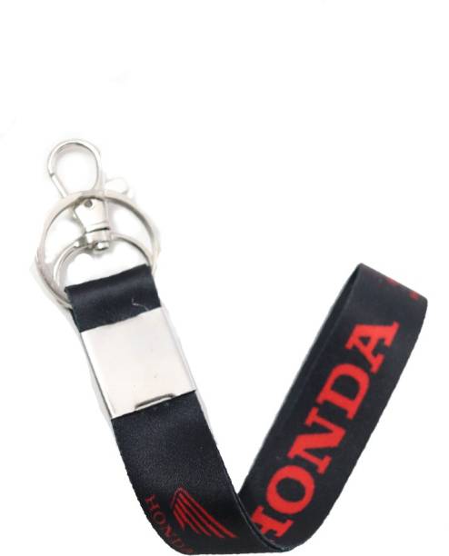 AVI Black Honda bike design Small lanyard type keychain R1403030 Key Chain