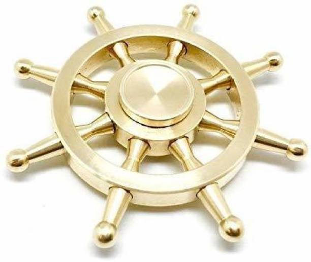 PREMSONS High Quality Metal Spinners (Gold Ship Wheels)