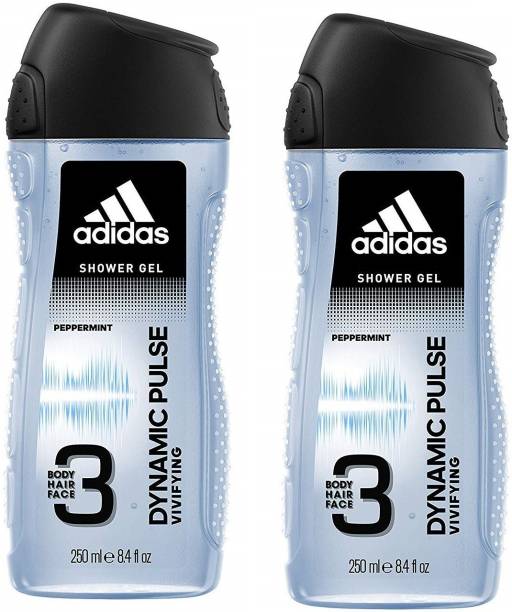 ADIDAS Dynamic Pulse 3 In 1 Body, Hair and Face Shower Gel Combo Pack