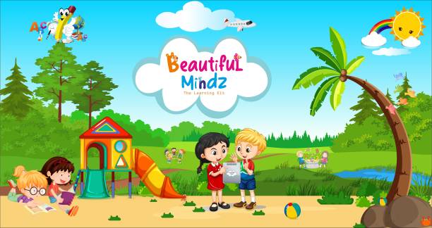 prepbuddy Beautiful Mindz Learning Kit for 1-2 Year olds with 7 Fun and Learning Activities (Flashcards, Painting, Role Play, Board Game, worksheets, Book)