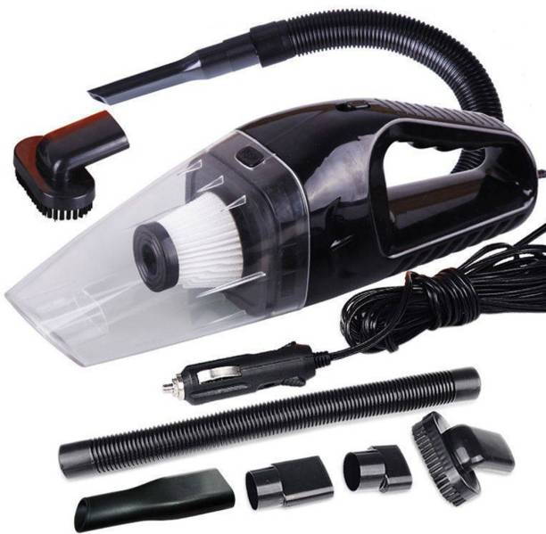 keekos Car Vacuum Cleaner With Device Portable and High Power Plastic 12V Stronger Suction Car Vacuum Cleaner (Black) Car Vacuum Cleaner
