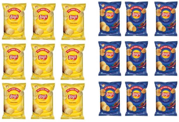 Lay's Yellow and blue combo pack 540 gm Chips