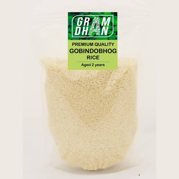 GRAMDHAN Gobindobhog Rice Sweet Buttery Gobindobhog Rice (Small Grain, Unpolished)