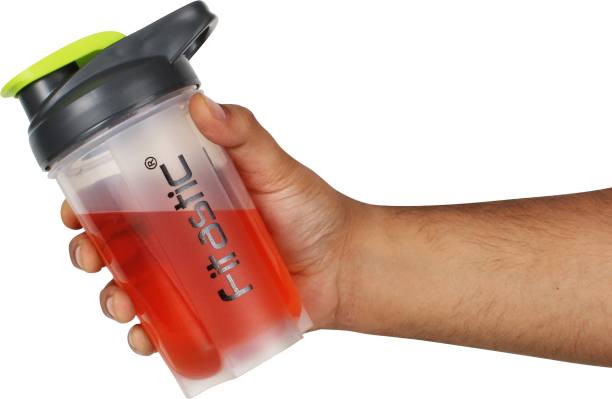 Fitastic Max Premium Plastic Shaker Bottle with Blender Ball 500 ml Shaker