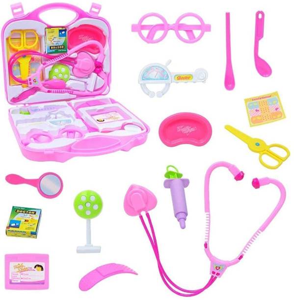 SS Enterprises Pretend Play Baby & Toddler Plastic Doctor Set for Kids Medical Kit Toys for 3 to 6 Year Old Boys & Girls.