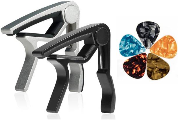 AMG Music Guitar Capo Aluminum Metal Universal, Acoustic and Classical Electric Guitars, Bass, Banjo, Violin, Mandolin, Ukulele All Types Lightweight String Instrument Clutch Guitar Capo