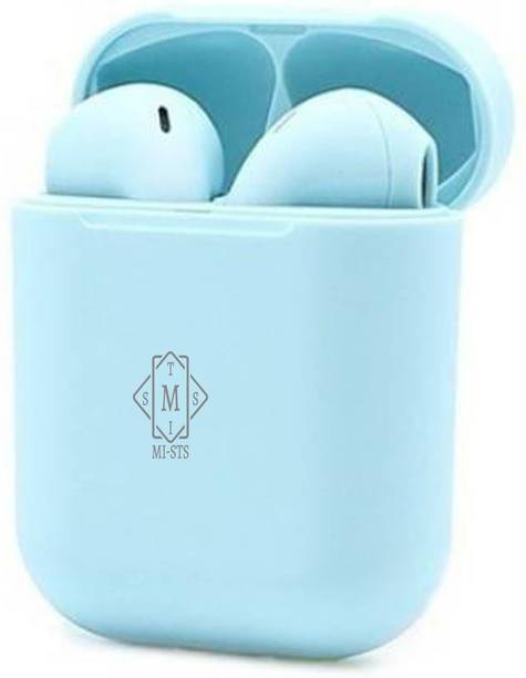 Top Headset Earbuds cheap price 5stars Flipkart in India 64 MI-STS Wireless Sensor Earbud Touch With Charging Case Bluetooth Headset