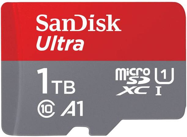 SanDisk Ultra 1 TB MicroSDXC Class 10 120 Mbps Memory Card