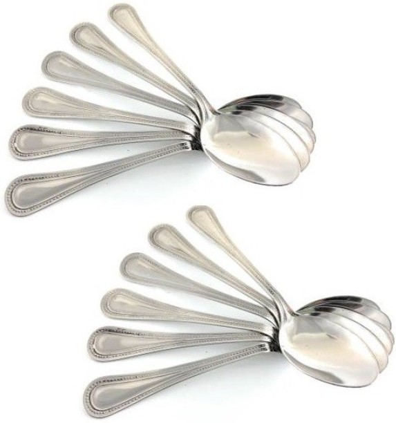 Eslite 24-Piece Large Stainless Steel Dinner Spoons,8 Inches 