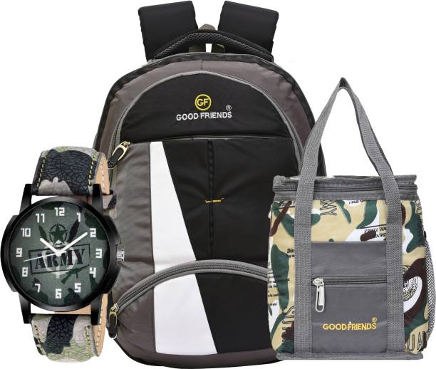 GOOD FRIENDS Casual Backpack/Collage Bag/Laptop Bagpack/ Travel Bag / Office Tiffin Bag / School Bag Waterproof School Bag