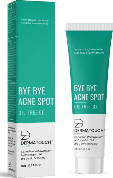 Dermatouch Bye Bye Acne Spot Oil Free Gel || Anti-Acne Cream || Moisturizer for Acne Prone Skin || Reduces Production of Pro-Inflammatory Cytokines || Suitable For All Skin Types - 10G