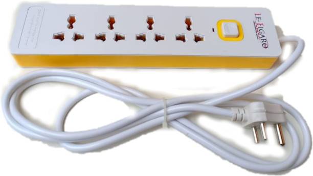 REALON Best Extension Board with 4 Socket and 1 Master Switch-(2.5 Yards Wire) Heavy Plastic Body 10 A Three Pin Socket