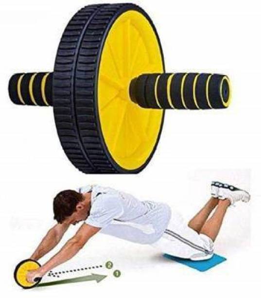 LA OTTER Abs Roller Fitness Wheel Multipurpose Ab Exerciser (Black) Ab Exerciser