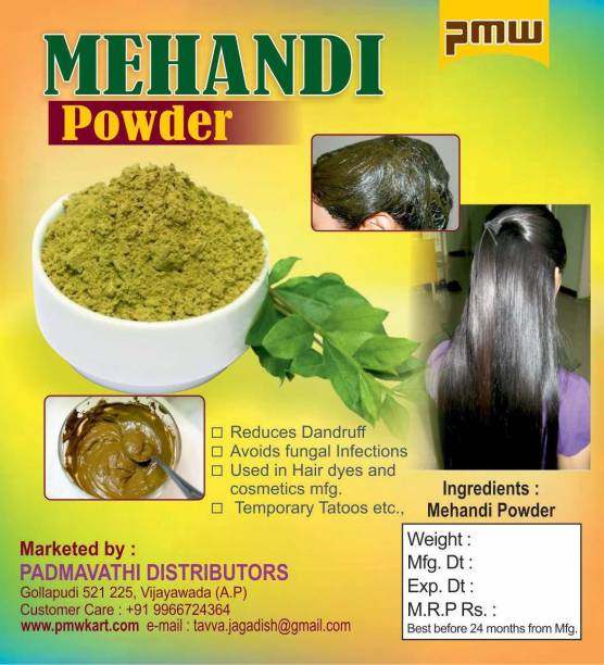PMW Natural Mehandi Powder - Henna Powder - Gorintaku - For Skin & Hair - 250 Grams Natural Mehendi