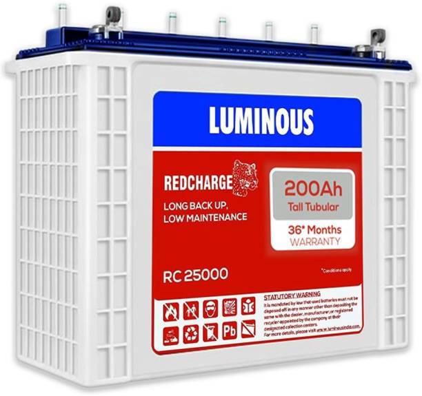 LUMINOUS Red charge RC25000 long Backup Tubular Inverter Battery