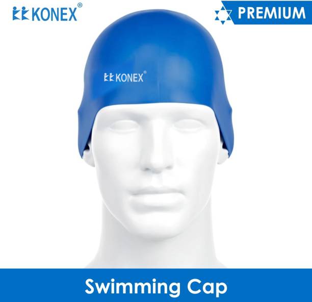 KK Konex Unisex-Adult Plain moulded Silicone Swimming Cap Swimming Cap
