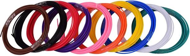 MGS Multicolored Printing PLA Filament for 3D Pen (1.75 mm Thickness, 5 m Each) - Set of 10 Smart Pen