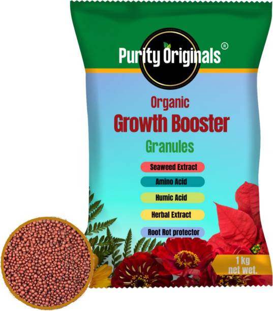 PURITY ORIGINALS Organic Growth Booster with Soil Nutrients Nutri-Rich Plant Food for Quick and Healthy Growth 1000 gms granules Fertilizer Fertilizer