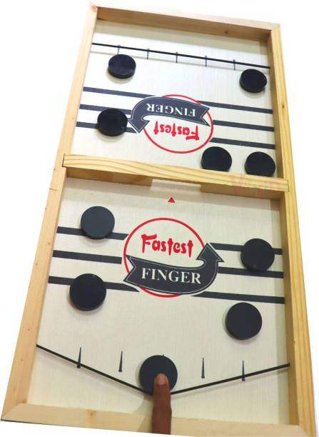 VikriDa Fast Sling Puck Board Game for Kids and Adults | Tabletop Slingshot Games Toys for Boys and Girls for All Age With ACRYLIC strickers | String Hockey Table Board Game. Party & Fun Games Board Game