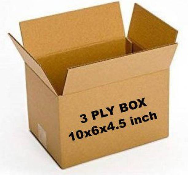 SHREE TIRUPATI REFRACTORIES AND CERAMICS Corrugated Cardboard 3 PLY- SIZE: 10X6X4.5 INCH, 120 GSM PURE VIRGIN PAPER Packaging Box