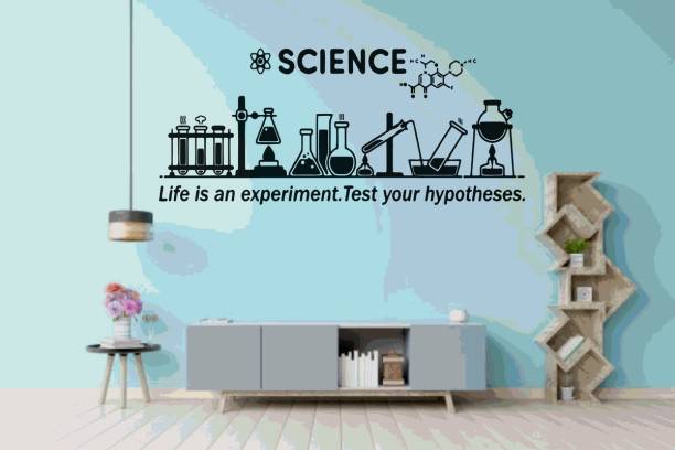 DICTON HUB science experiment lab blk Large Removable Sticker