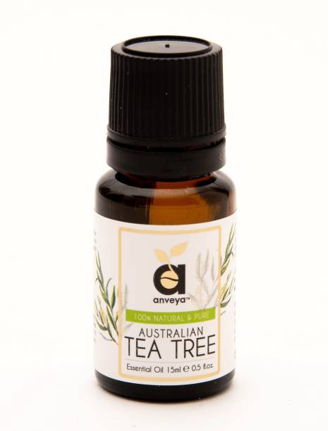 Anveya Tea Tree Essential Oil, 15ml, 100% Natural & Pure, For Skin, Hair, and Home