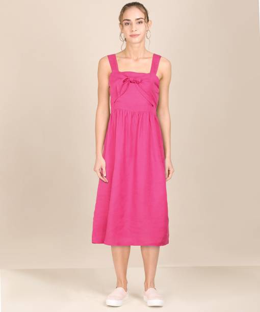 VERO MODA Women Pinafore Pink Dress