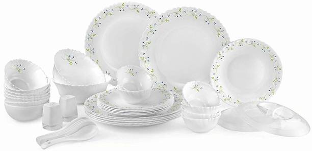 cello Pack of 37 Opalware Tropical Lagoon 37 pcs Dinner Set
