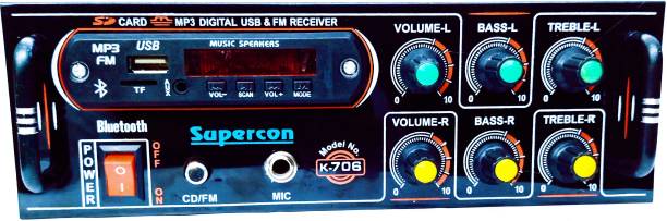 SUPERCON STEREO AMPLIFIER 444 With USB/BLOOTHUTH/FM REDIYO FM Radio