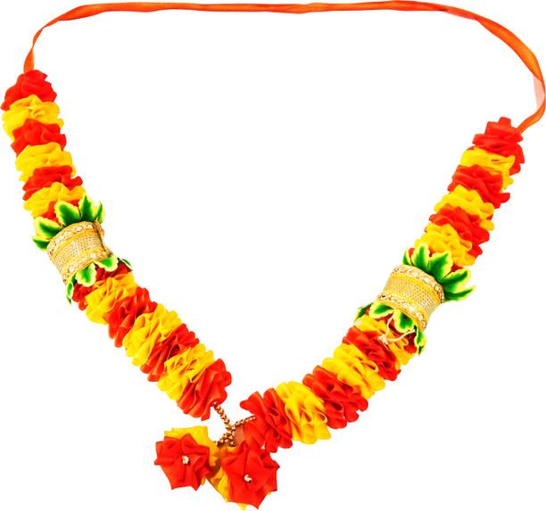 F Indian GarlandCream Colour Haar Mala for Idol of 3 to 6 Inches Frame Cream Bead Haar Small F Indian GarlandCream Colour Haar Mala for Idol of 3 to 6 Inches Frame Cream Bead Haar Small