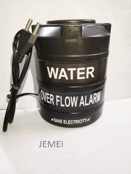 JEMEI Black Water Tank Overflow Alarm with High Quality Overflow Voice Sound (Made in India) Wired Wired Sensor Security System Wired Sensor Security System