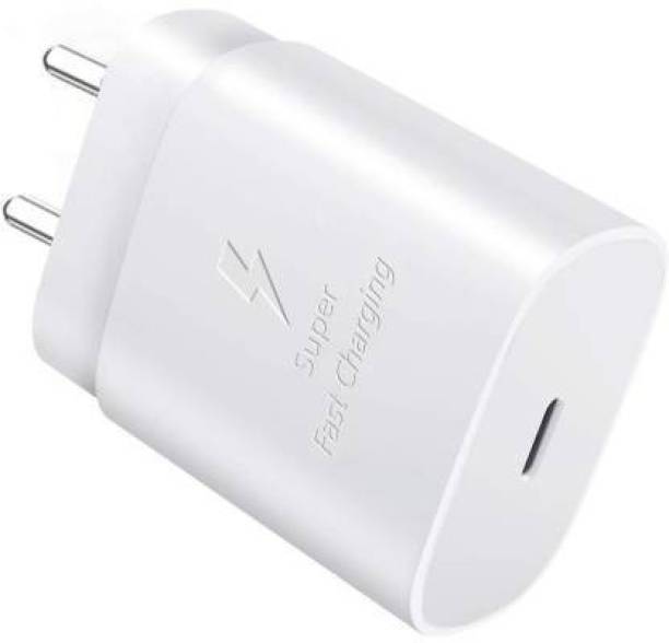 SAMSUNG Original 25W, Type C Power Adaptor compatible for all Samsung Devices (Super Fast Charge 3.0) (White)