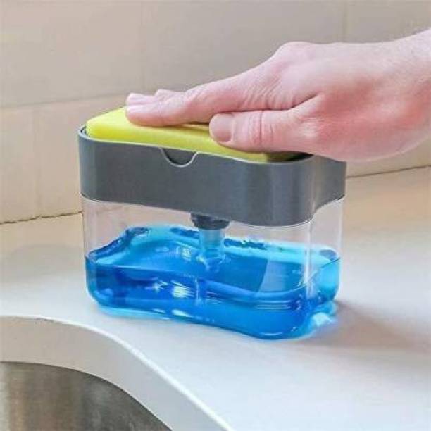 Chronicles Kitchen Soap Dispenser Soap Holder Plastic Liquid Soap Press Type Pump 900 ml Liquid, Soap, Gel, Shampoo Dispenser