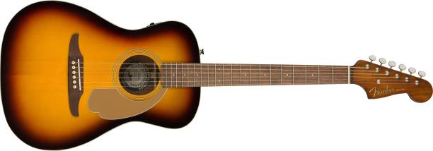 FENDER 0970722003 (Malibu Player Sunburst WN) Semi-acoustic Guitar Solid Wood Rosewood Right Hand Orientation
