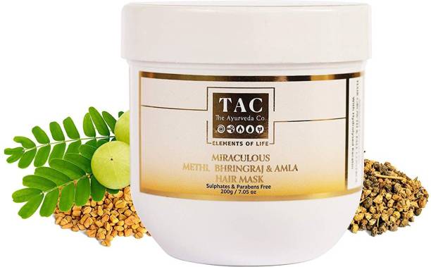 TAC - The Ayurveda Co. Methi Hair Mask for Dry and Damaged Hair, Women & Men
