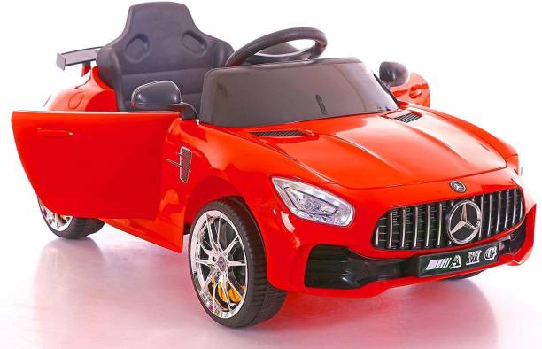 SmallBoyToys FT998 1-5 Yrs Bluetooth, Realistic Dashboard like Music System Compatible with Aux, Pen drive and Sd Card, Working Led Lights, Swing Options. Car Battery Operated Ride On