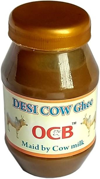 OCB Pure Desi Cow Ghee MAID BY DESHI COW MILK 250gm 100% Neutral Pure (Home & hand Made) Ghee 250 g Glass Bottle