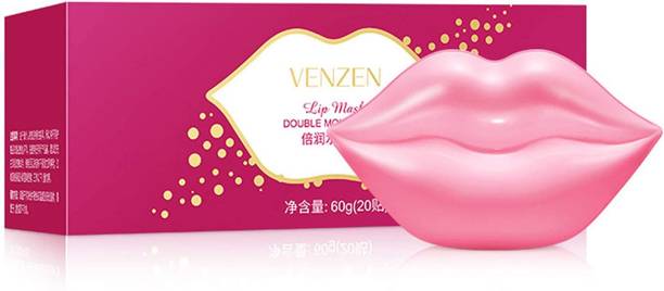 Venzen Lip Mask For Pink Lips Moisturizing Cheery hydrating Anti Drying Lightening Skin Care Lip Treatment lip lines combo pack 20 Lip Masks men women sheet mask Plumping Lips