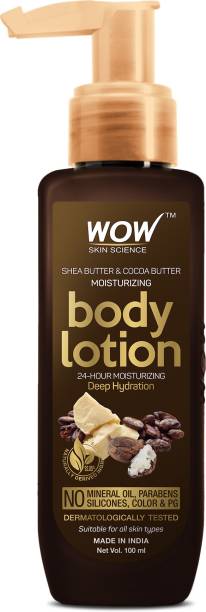 WOW SKIN SCIENCE Shea Butter & Cocoa Butter Body Lotion