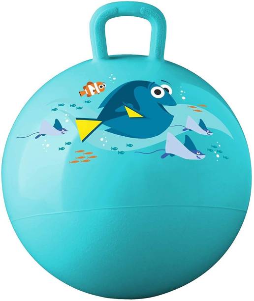 Laurant Jumping Kid's Ball Rubber Hop Ball, Kangaroo Bouncer, Hoppity Hop, Jumping Ball, with Handle and Sit & Bounce (Random Color ) Inflatable Hoppers & Bouncer