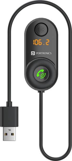Portronics v5.0 Car Bluetooth Device with Transmitter