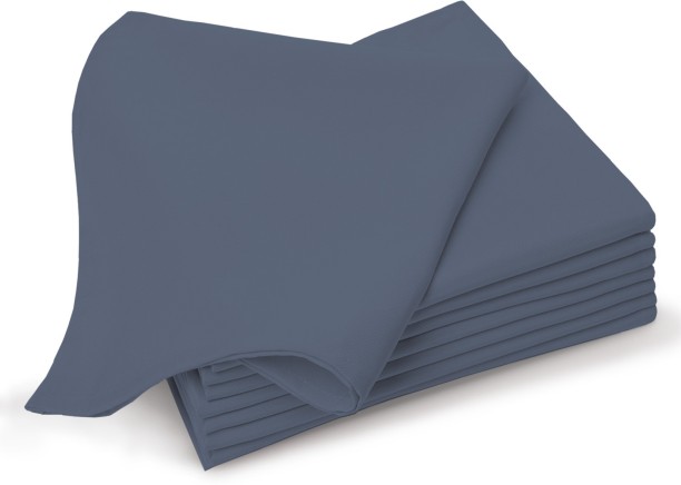 100% Long Staple Cotton Sateen Weave Soft Reusable Lunch Napkins 100% Cotton Light Grey Dinner Napkins Pizuna Soft Absorbent Cotton Cloth Silver Small Dinner Napkins 12pc Pack 14 Inch x 14 Inch 